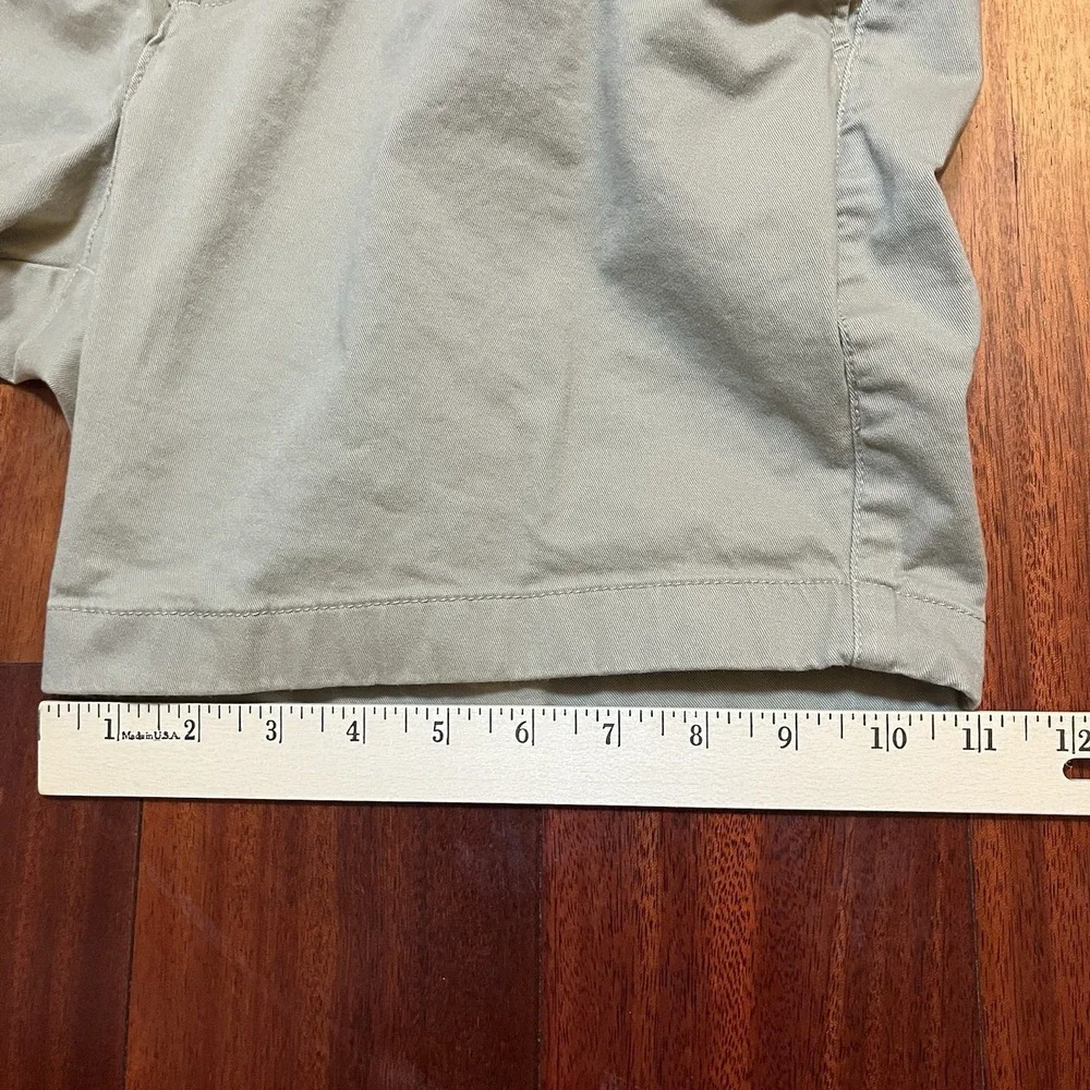 Duck Head Shorts Men 36 Khaki Tan Gold School Chino Stretch Flat Front Pockets